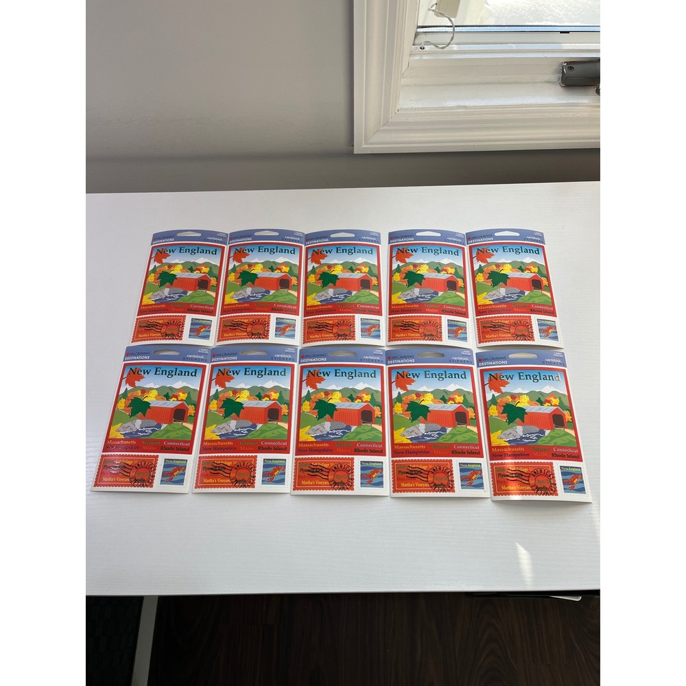New vintage 10 packs Mrs. Grossman's Destinations New England Stickers  31372